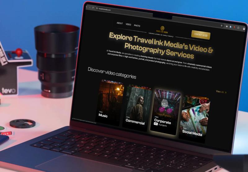 Travel Ink Media website designed by AMW Media