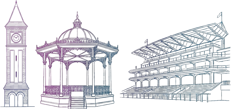 Ascot skyline illustration