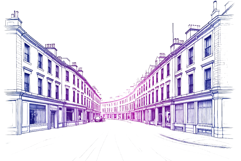 Chelsea skyline illustration