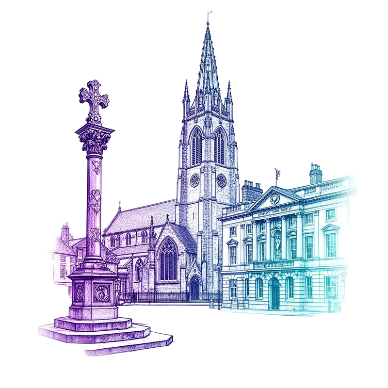 Banbury skyline illustration