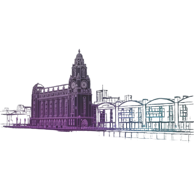 Liverpool skyline illustration