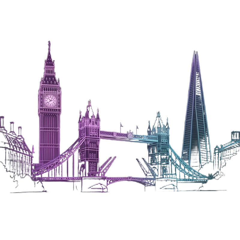 London skyline illustration