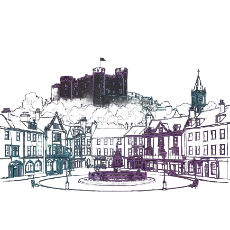 Nottingham skyline illustration